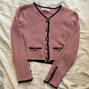 pink long sleeve top